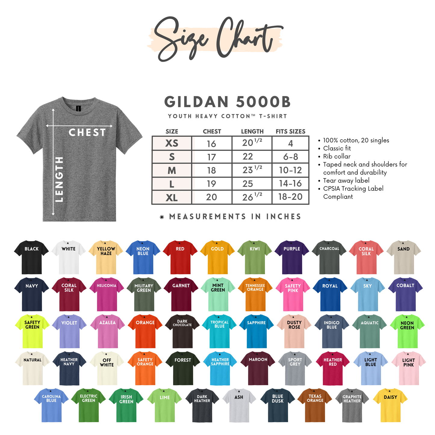 Gildan Youth and Toddler