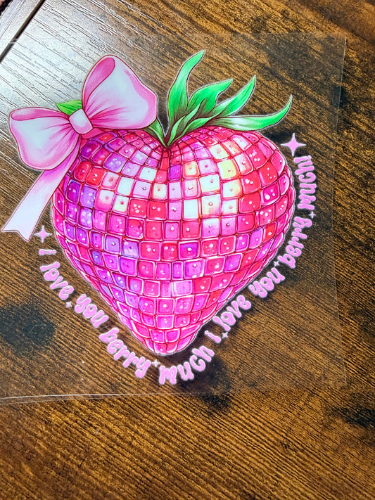 Strawberry Heart Decal