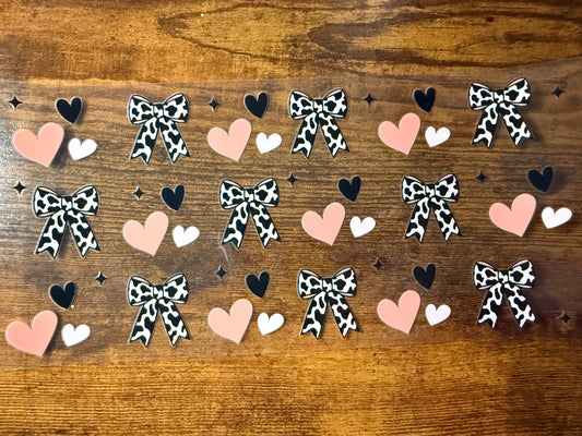 Cow bows and hearts