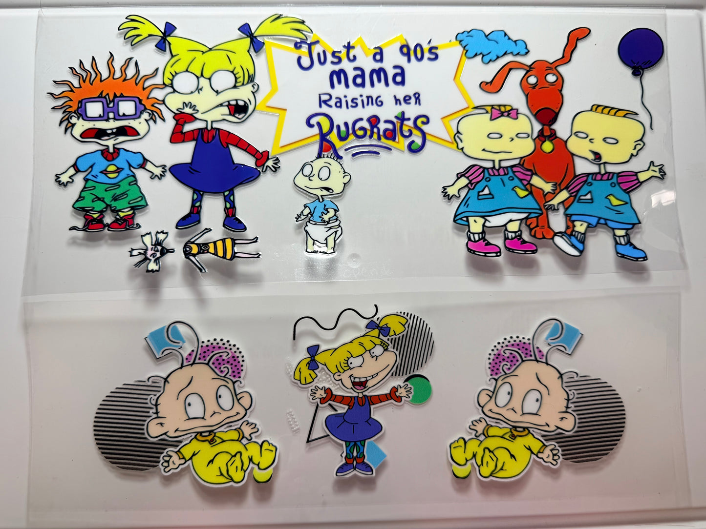 Retro baby cartoon cup wrap