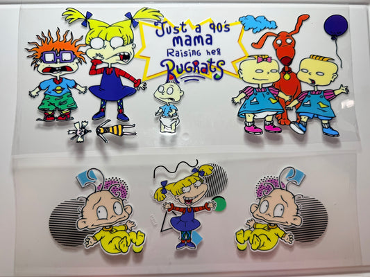 Retro baby cartoon cup wrap